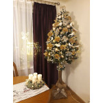 Vianočný stromček na pníku z umelej diamantovej borovice 160 cm